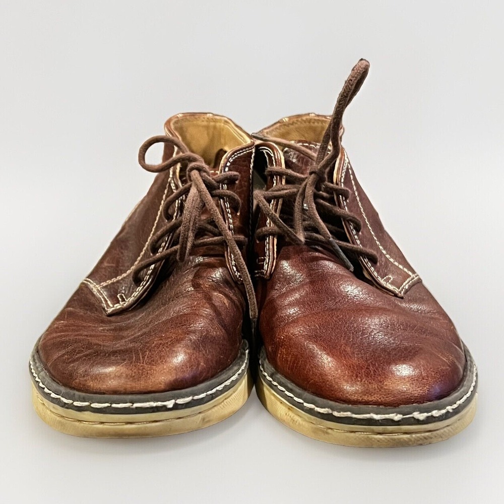 Johnson & Murphy Chukka Boots Brown Leather Boys 3M